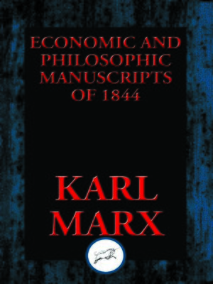 cover image of Economic and Philosophic Manuscripts of 1844